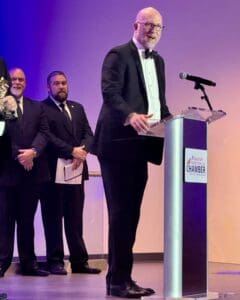 Greg West at an awards banquet.